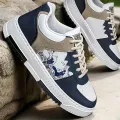 Sneakers for Men, All Season PVC Casual Style Sports Hiking Sneakers Blue & Beige Green Available. 