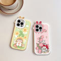 ZeroQiQi for Infinix Hot 30 Play Back Cover Flower Girl Monster Lens Phone Case Thin Soft Drop Resistant Protective Cover. 