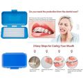 Braces Cleaning Kit for Teeth, Portable Orthodontic Toothbrush Kit Oral Care Dental Travel Kit - Interdental Brush Dental Wax Dental Floss Toothbrush Box (Blue). 