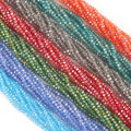 65-175Pcs Rondelle Austria Faceted Crystal Glass Beads Loose Spacer Beads for Jewelry Making Accessories. 