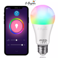 Smart Wifi Led Light Bulb with 16 Million Color changing Capacity Application Controller, Smart Bulb E27 Wifi Lamp 8 Watt Voice Controlled with Google Assistant & Amazon Alexa, Auto On/Off Timer Setting. 