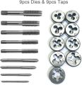 20 Piece Metric Tap and Die Set Manual Tooth Opener Alloy Steel Die Set with Green Storage Case Tapping Thread Cutting Kit for Garage, Metric Thread Tap (Specification x pitch). 