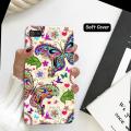 Realme_C2 Mobile Cover - Butterfly Soft Case Cover for Realme_C2. 