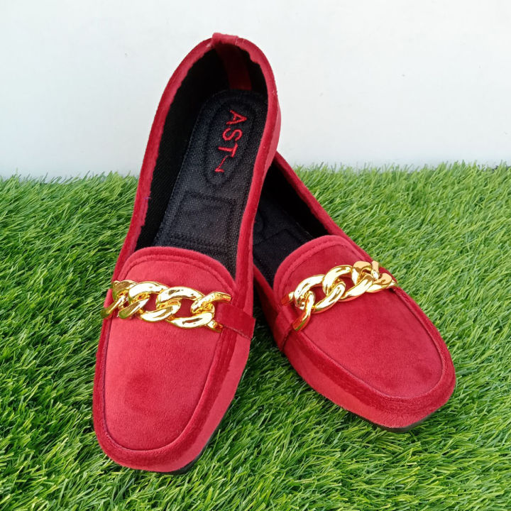 New Velvet Shoes for Girls and Women - Black, Comfortable and Stylish
