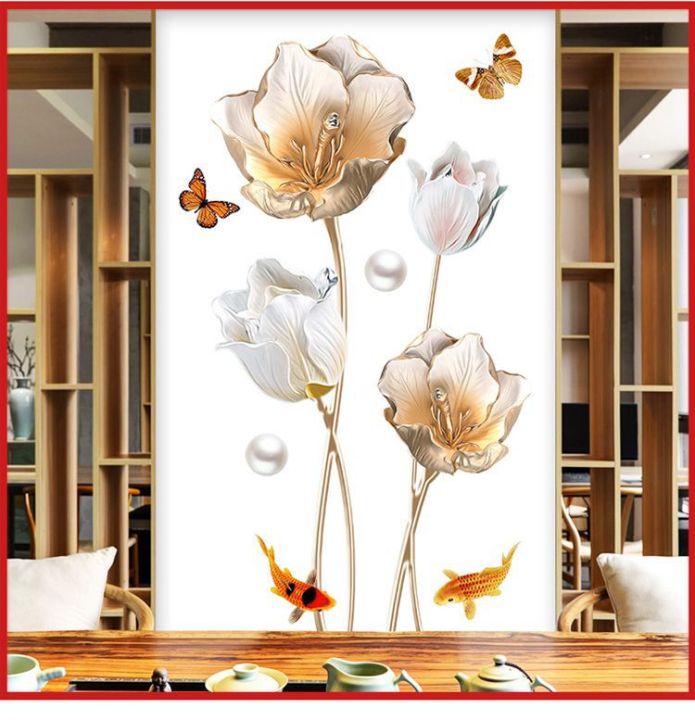 3D%20Gold%20Flower%20Wall%20Stickers,%20Unique%20wall%20papers,%20wall%20decor,%20Self%20adhesive%20wall%20stickers,%20home%20Decals,%20Wall%20Art%20-%20Image%203
