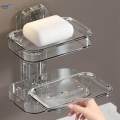 Soap Dish Holder Decorative Clear Soap Storage Rack for Bathroom Tub Counter. 