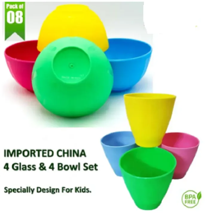 4%20Plastic%20glass%20+%204%20Imported%20bowl-%20Imported%20plastic%20/%20Stylish%20and%20Durable%20Plastic%20Bowls/Glass%20Set%20-%20Image%203