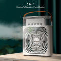 Portable air conditioner fan 3 In 1 Desk Cooling Fan Spray Fan Quiet Cooling Air 3 Gear Wind Adjustment 7 Ambient Light Timer Mute USB Mini Portable Summer Fan Stand Fan Desktop Fan For Room Office. 