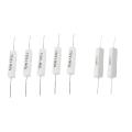 7 Pcs Wirewound Cement Resistor, 5 Pcs 10W 1.0 Ohm & 2 Pcs 20W 8 Ohm. 