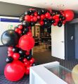 Pack of 50 ( 25 Red & 25 Black ) Party Balloons 14 Inch High Quality Latex Balloons for Red & White Theme Birthday Party Decoration, Weddings. 