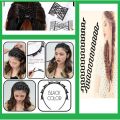 Pack of 03 - Black Braider Hair Style twister hair band headband Double Bangs Hairstyle Hairpin with clip hair styling new fashion Hairband Women girls. 