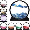 Sandscape Painting - Sand Clock - Moving Sand Art - Hourglass Sand Timer - 3D Moving Sand Mountain Lamp with Metal Stand - Showpiece - Home Decoration. 