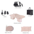 Road Trip Camping Inflatable Car Bed Comfortable Travel Inflatable Back Seat Car Mattress Cushion Air Mattress Car - With Free Coral Air Freshener Multi. 