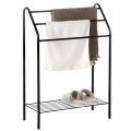 Towel Racks 3 Tier, Towel Holder Stand for Bathroom Matte Black Metal Industrial Towel Drying Rack for Hand Towels Blanket, Customize by Switch 2 Decore. 