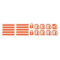 Car sticker Car window switch Luminous sticker /Door Handle Button Switch Button Sticker /Night Safety Fluorescent Decals Glow in Dark Accessories for Car Window Door. 