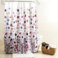 Waterproof Shower Curtain With 12 Rings For Bathroom Toilet- Multi Color. 