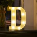 LED Alphabet letter D Lights. 
