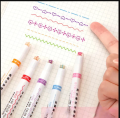 6 Pcs Line Shaped Colorful Stamp Markers. 