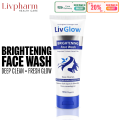 LIVGLOW Brightening Face Wash - 60ml - Unisex (Men & Women) For Brighter and Younger Look, Best & Original Face Wash. 