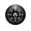 Oil Filled Button Compass - Ultra Compact 20mm - Mini SAS Survival Bushcraft - Black. 