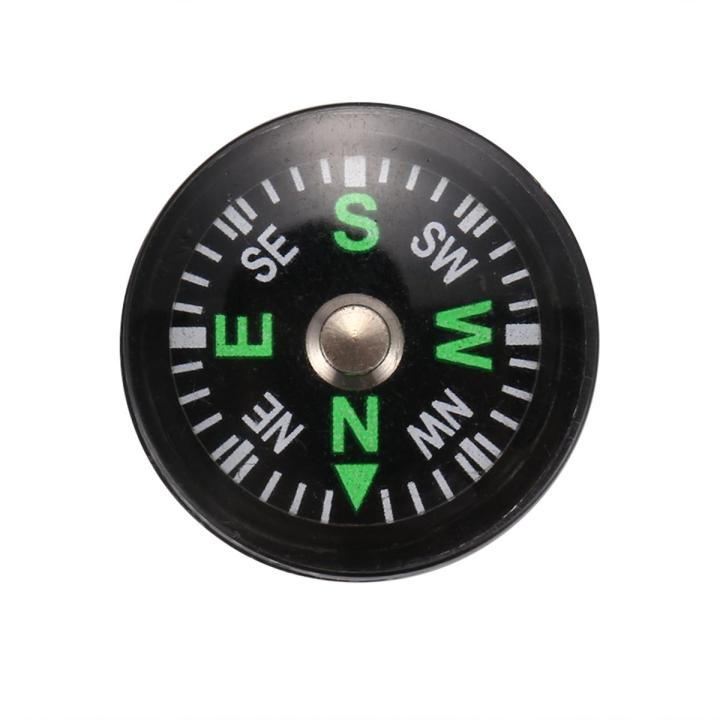 Oil Filled Button Compass - Ultra Compact 20mm - Mini SAS Survival Bushcraft - Black
