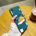 JIUMOO for iPhone 7 Case Fashion Tide Cartoon Cute Winnie The Pooh Aesthetic Thin New Design Phone Case Side Square Edge Protection Softcase Pattern Silicone Casing Cover Shockproof Cases. 