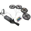 16M SMD 3528 Waterproof Rgb LED Strip Light with Remote Controller Power Supply 12v. 