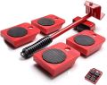Furniture Moving Tool Heavy Object Mover Furniture Transport Lifter & Furniture Slides Moving House Cabinet Sofa Bed Desk 4 Wheeled Mover Roller 1 Wheel Bar Hand Tools Set. 