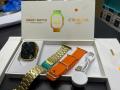 CT9 Ultra Gold Smart Watch Series 8 Smartwatch Bluetooth Call Heart Rate Sleep Monitoring IP67 Waterproof, Always on Display. 