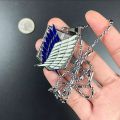 Animation Attack On Titan Necklace Pendants Freedom Wings Of Liberty Metal Unisex Chain Pendant Cosplay Corps Erwin Eren. 