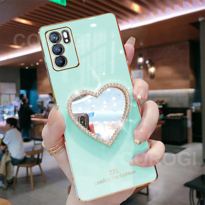 LINER Cover Per Oppo Reno 6 5G: Custodia Ultra Sottile In TPU Con Cuscini D'Aria E Design A Nido D'Ape, Verde - 3