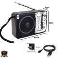 Radio portable 4 band AM/FM/SW/SW2 high clearly sound volume radio. 