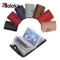 【HOT】 24 Bits Credit Card Holder Business Bank Card Pocket PVC Large Capacity Card Cash Storage Clip Organizer Case ID Holder Pouch. 