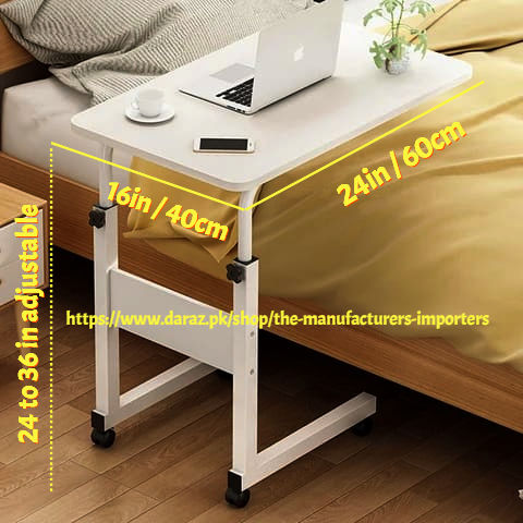 Study Table, Writing Table in 8 Colors Combination, Laptop Table Height Adjustable, Bedside Laptop Table, Laptop Stand, Adjustable Coffee Table, Wooden Laptop Stand, Gaming Table
