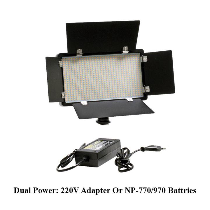 220V LED-U600+ Video LED LIGHT 600 LEDs Video Camera Light Bi-color Temperature Adjustable Photography DSLR Photo Video Light for Canon Nikon 40W