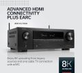 Denon AVR-X1700H 7.2 Channel AV Receiver - 80W/Channel, Advanced 8K HDMI Video w/eARC, Dolby Atmos, DTS:X, Built-in HEOS, Amazon Alexa Voice Control. 