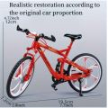 Simulation Diecast Mountain Sport Bicycle Toy Model 1:8 Scale Color May Vary. 