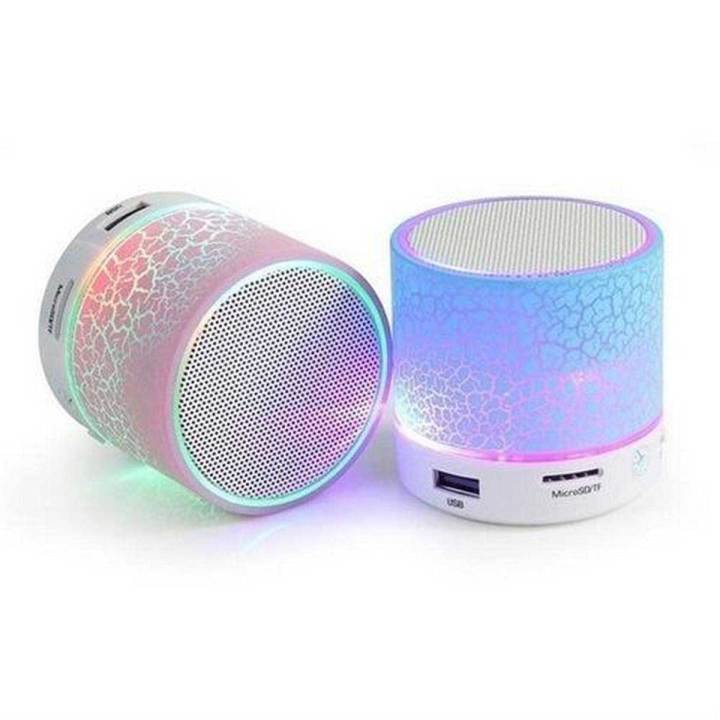 Latest Version V4.2 Mini Portable Bluetooth & Rechargeable Speaker with Light + SD Card + FM Radio + USB Supported MultiColours