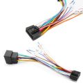 2pcs DVD Playe Radio Audio Car Android Head Unit Cable Connector ISO Cable Adapte Wiring Harness 16 Pin Plug. 