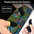 3 Pairs (6Pcs) of Finger Gloves for Thumb Gloves Pubg Free Fire Finger Sleeves Accessories Controller For Pubg Mobile Trigger Triger gamepad Free Size Fits All. 