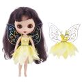 Fashion Doll Clothes Fairy Dress For BJD Barbies Gauze Skirt Elf Butterfly Wing Skirt Magic Stick For Doll Clothing Accessories. 