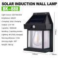Human Body Induction Solar Wall Lamp IP65 Waterproof Tungsten Filament Lamp Induction Lamp Villa Lighting Night Light. 