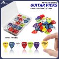 【Footprint】 Guitar Picks Acoustic Electric Guitar Picks Plectrum Various 6 Thickness + Pick Box Guitar Parts Accessories 30/50/100/500Pcs. 