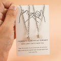 2 Pcs/set Magnet Attraction Stainless Steel Screw Nut Pendant Couple Necklace Jewelry Magnetic Link Chain Choker For Women Men. 