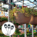 Plant Hanging Hook Space-saving Greenhouse Fixing Clips with Stainless Steel S Hook. 