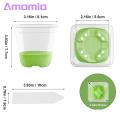 Transparent Square Nursery Pot 6/12pcs Silicone Nursery Pot Clear Square Plant Pots with Drainage Holes Reusable Flower Pot for Healthy Root Growth Easy Transplant Plastic Pots Buyers' Choice Easy. 