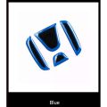 Emblem for car steering wheel badge logo sticker H for Honda Civic fit CR-V agree Odyssey car stickers car style blue red (Model: blue). 