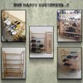 Bamboo Wooden 5 Shelf Multi purpose Shoe Rack Storage Organizers. 