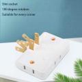 Rotatable Socket Converter 2500W One In Three 180 Degree Extension Plug US Multi Plug Mini Slim Wireless Outlet Adapter. 