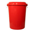 plastic bucket with lid 70 liter. 